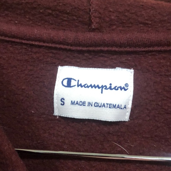 Champion Colgate Maroon Hoodie size S - Picture 4 of 4
